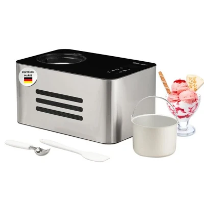 Abbildung von Sommertal Eismaschine Eiscreme Maschine ICE1500 3 in 1 Eismaschine, 150 W, Milcheis &amp; Sorbet Eiscrememaschine aus Edelstahl 1,5L 150W Kompressor