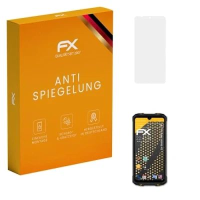 Abbildung von atFoliX Panzerfolie kompatibel mit Oukitel WP8 Pro Schutzfolie, entspiegelnde und stoßdämpfende FX Folie (3X)