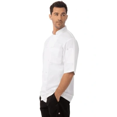 Abbildung von Chefs Works Montreal Cool Vent Unisex Kurzarm Koch Jacke, Weiß, XL / X Large Extra Large, Brustumfang: 48 50 inch 122 127 cm, Mens &amp; Womens A914