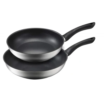 Abbildung von Kopf Pfannen Set Alfons 2tlg., Edelstahl, 24 + 28 cm, Teflon Select Beschichtung, Induktion