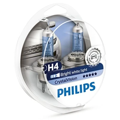Abbildung von Philips CrystalVision 12342CVSM H4 60W P43t 38 1100lm Auto Glühbirne