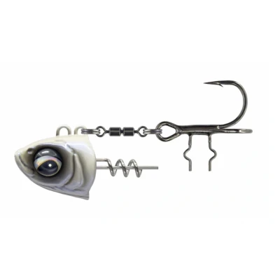 Abbildung von Savage Gear Monster Vertical Pearl White Jighead 150g (2/0) Jigkopf