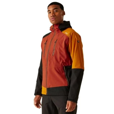 Abbildung von Regatta Sacramento X 3 in 1 Jacke Wanderjacke/Funktionsjacke Herren mit Kapuze, Größe:M, Farbe:Orange