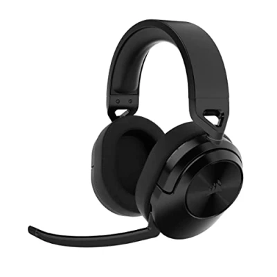 Abbildung von CORSAIR HS55 WIRELESS CORE Leichtes Gaming Headset Omnidirektionales Mikrofon Neodym Treiber Bis zu 50 ft Reichweite iCUE Kompatibel PC, PS5, PS4, Nintendo Switch Carbon