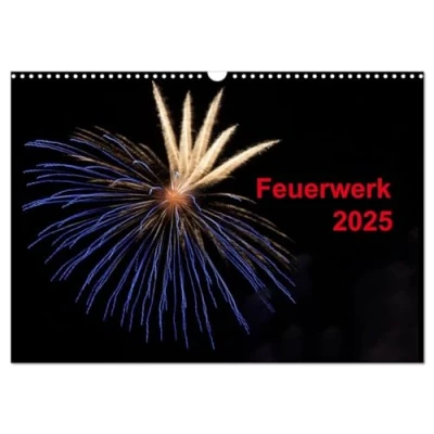 Abbildung von Feuerwerk (Wandkalender 2025 DIN A3 quer), CALVENDO Monatskalender