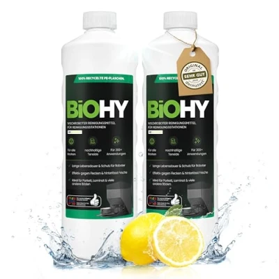 Abbildung von BiOHY Hartbodenreiniger Wischroboter Reinigungsmittel für Reinigungsstationen 2er Pack...