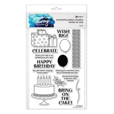 Abbildung von Ranger SH Clearstamps 6x9 Birthday Basics HUR80695 Simon Hurley (02 23)