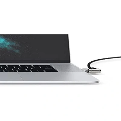 Abbildung von Ledge Macbook Pro Touch Bar Schlossadapter Kabelgebundenes Schloss Silber