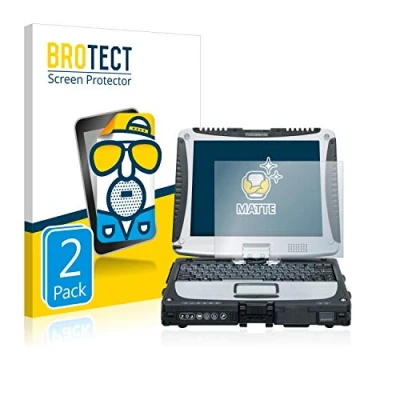 Abbildung von BROTECT Entspiegelungs Schutzfolie für Panasonic Toughbook CF 19 (2 Stück) Matte Displayschutz Folie, Anti Reflex, Fingerprint