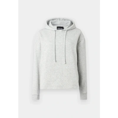 Abbildung von Pieces Chilli LS NOOS BC Kapuzenpullover, Damen, Größe: XXL, Light grey melange