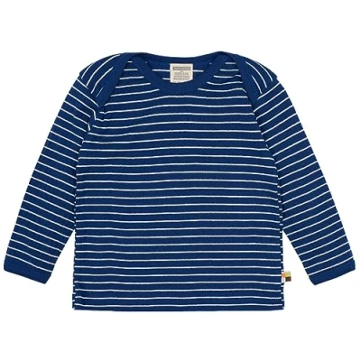 Abbildung von loud + proud Unisex Kinder Derby Rib, GOTS Zertifiziert Shirt, Ultramarine, 62 68 EU
