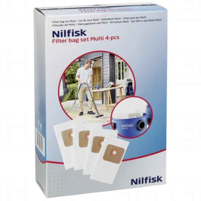 Abbildung von Nilfisk 107402336 Staubsaugerbeutel 4 vlies staubbeutel multi