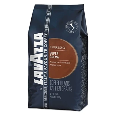Abbildung von Lavazza Kaffee Espresso Super Crema, ganze Bohnen, Bohnenkaffee, 1000g