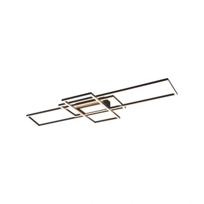 Abbildung von Lindby Ismera LED Deckenlampe 3 Rahmen, anthrazit