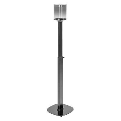 Abbildung von RICOO 1 Stück Lautsprecher Ständer für Sonos one (SL), Bodenständer LH073, Boxenständer Höhenverstellbar, Standfuß, Lautsprecherständer, Stativ Boxen, Speaker Stands, Kabelführung, Schwarz