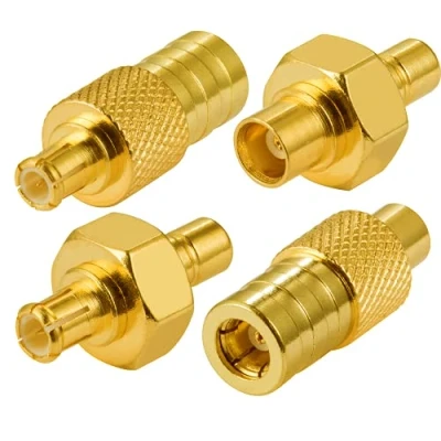 Abbildung von Vecys DAB Adapter SMB zu MCX 4 Kit Buchse Stecker Autoradio Antennenadapter für + Antenne FM AM 4G WLAN RF Koaxialkabel
