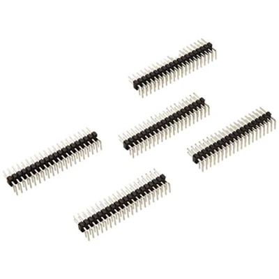 Abbildung von Delock Stiftleiste 20 Pin, Rastermaß 2,54 mm, 2 reihig, gewinkelt, 5 Stück