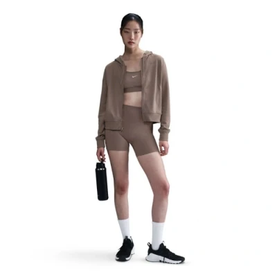 Abbildung von Nike Performance ONE Short Tights, Damen, Größe: Large, Mink brown/black