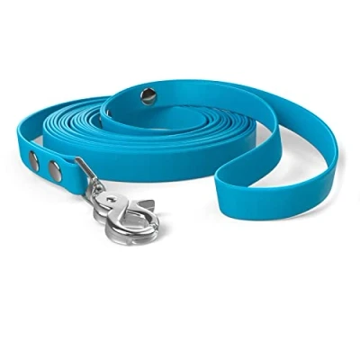 Abbildung von 5m Schleppleine, Hundeleine, Handschlaufe, Cyan Blau, sehr stabil, schmutz und wasserabweisend