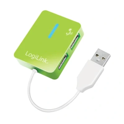 Abbildung von LOGILINK USB Hub Smile, grün Adapter