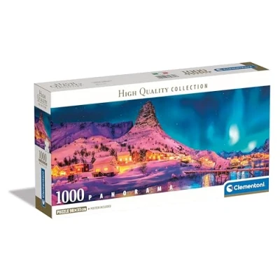 Abbildung von Clementoni® Puzzle Panorama High Quality Collection Compact, Lofoten bei Nacht, 1000 Puzzleteile, Made in Europe, FSC® schützt Wald weltweit