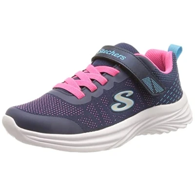 Abbildung von Skechers Mädchen Dreamy Dancer Radiant Rogue Sneaker, Navy Hot Pink Mesh Multi Trim, 31 EU