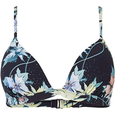 Abbildung von O&#039;Neill Damen PW Fiji Mix Bikini Top, Grün All Over Print mit Pink/Lila, 42C