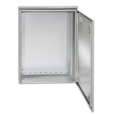 Abbildung von VEVOR Elektrogehäuse, 70 x 50 20 cm, NEMA 4 Außengehäuse, IP65 wasserdichter und staubdichter Anschlusskasten aus kaltgewalztem Kohlenstoffstahl mit Scharnier für den Außen Innenbereich