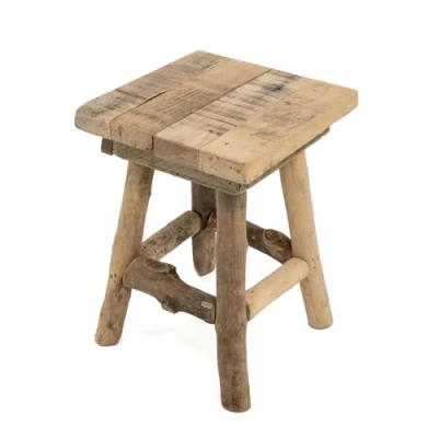 Abbildung von DARO DEKO Holz Hocker braun 19 x 26cm