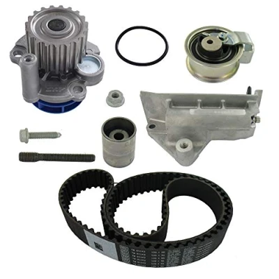 Abbildung von SKF VKMC 01943 Wasserpumpe + Zahnriemensatz mit Dichtungen Spanndämpfer, Spannrolle, Stehbolzen 120 VOLKSWAGEN: Golf 4 Schrägheck