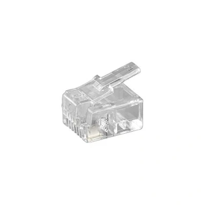 Abbildung von Goobay 58625 RJ11 Westernstecker für Rundkabel, 4 polig