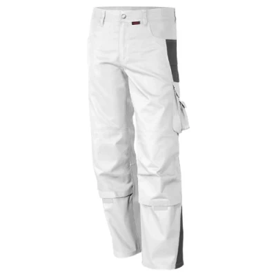 Abbildung von Qualitex Workwear Arbeitshose Bundhose &quot;PRO&quot; weiß/grau, Gr. 64