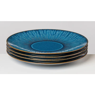 Abbildung von gipfelstück Dessertteller &quot;Eisfall&quot;, (Set, 4 St.), Scandi Style, glänzende Reaktivglasur, jedes Stück ein Unikat