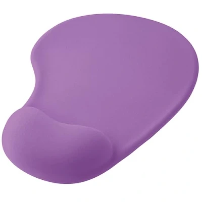 Abbildung von OcioDual Mauspad mit Handgelenkauflage, Violett, Ergonomische Mouse Pad Gelunterstützung, Weicher Stoff Rutschfester Gummibasis für Laser und Optische Mäuse