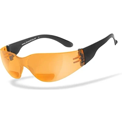 Abbildung von Sportbrille SPRINTER 2.3 +1.50 Dioptrien orange Leseteil beschlagfrei