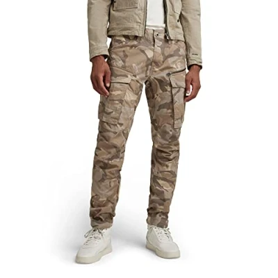 Abbildung von G STAR RAW Herren Rovic Zip 3D Regular Tapered Hose, Mehrfarben (Brick Woodland camo D02190 C313 D212), 33W / 32L