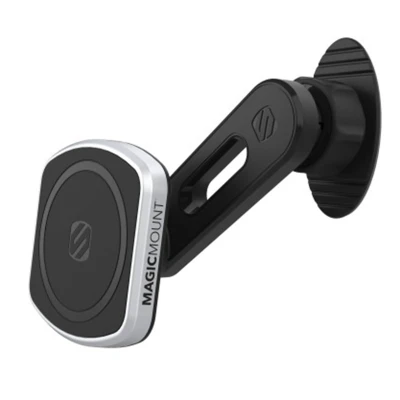 Abbildung von Scosche MagicMount Pro2 4 in 1 Handyhalterung Auto Armaturenbrett und lüftungsgitter Universell Magnetisch MagSafe Schwarz Kunststoff