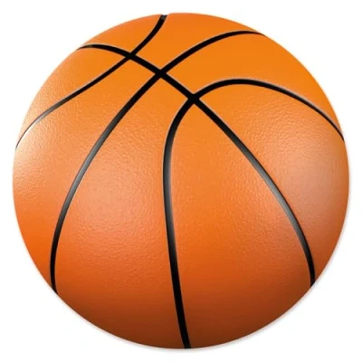 Abbildung von younikat Mauspad mit Basketball Motiv I Ø 22 cm rund Mousepad in Standard Größe rutschfest dv_1465