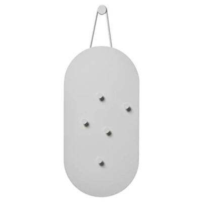 Abbildung von Zone Denmark A Bulletin Board Pinnwand, Magnettafel aus Metall mit 5 Magneten, 60 x 30 cm, Weiches Grau
