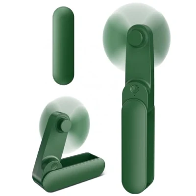 Abbildung von Mini Handventilator, 2 Geschwindigkeiten und 14 Stunden Handventilator USB wiederaufladbarem mit 1000 mAh Akku, Leise Leistungsstark, Tragbarer Ventilator für Reisen, Büro, Zuhause &amp; Outdoor