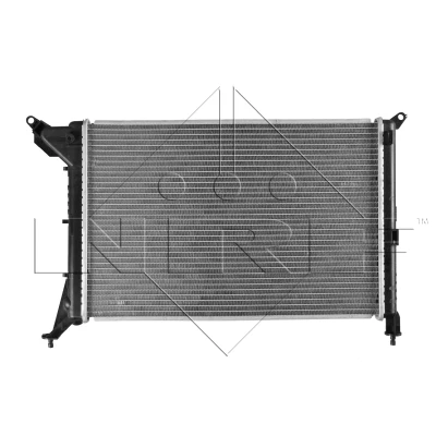 Abbildung von NRF EASY FIT 53969 Kühler, Motorkühlung Aluminium 540 358 22 mit Gummitülle Kühlrippen gelötet MINI: Schrägheck, Cabrio