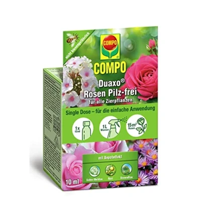 Abbildung von COMPO Duaxo Rosen Pilz frei, Zur Bekämpfung von Pilzkrankheiten an allen Zierpflanzen, Single Dose, 10 ml