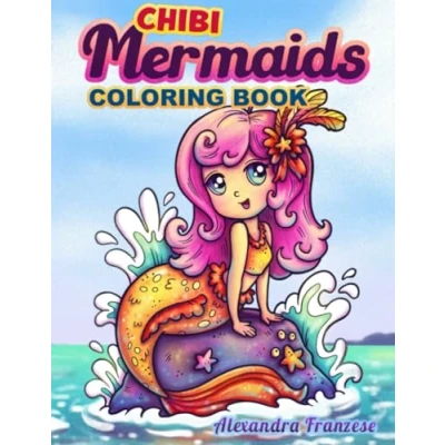 Abbildung von Mermaids: Chibi Style Fantasy Coloring Book For Kids and Adults, Relaxation Stress Relief, Fun Mermaid Characters to Color (Chibi Books)