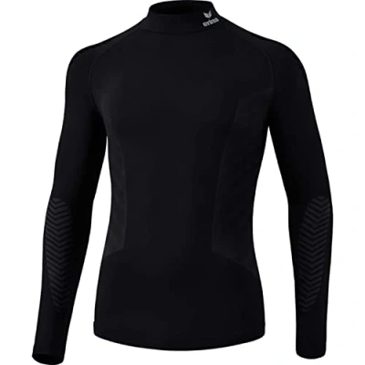 Abbildung von Erima Unisex Athletic Longsleeve 2.0 Turtleneck FunktionsUnterwäsche, Schwarz, L EU