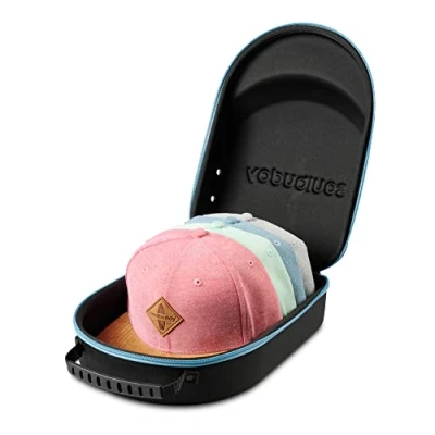 Abbildung von Soulbuddy Baseball Cap Travel Case, Aufbewahrung, Hutkoffer, Carrier für 2 4 Caps