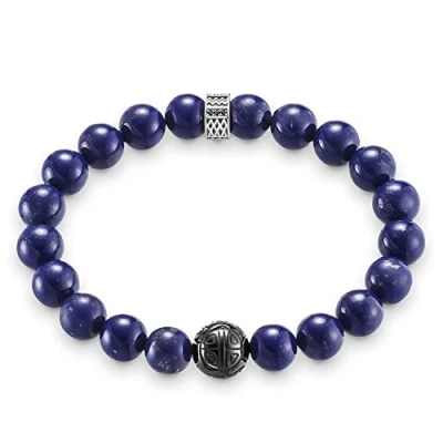 Abbildung von Thomas Sabo Herren Armband Rebel at Heart Blau 925 Sterling Silber A1534 930 32
