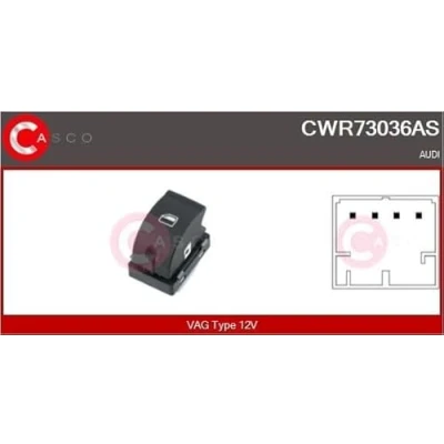 Abbildung von CASCO CWR73036AS Schalter, Fensterheber beifahrerseitig AUDI: A3 Sportback, A6 C6 Avant, Q7