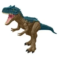 Abbildung von Mattel Jurassic World: Die Chaostheorie Netflix Riesendino Allosaurus Actionfigur, extragroßer Dinosaurier, kann 20 Minifiguren verschlingen, ca. 96 cm lang, XL Action Spielzeug, HRX53