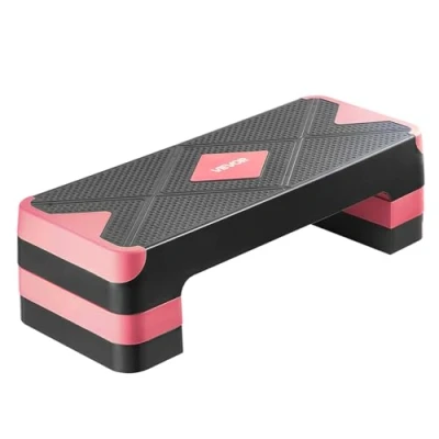 Abbildung von VEVOR Aerobic Steppbrett Stepper Step Bench Verstellbare Rot 250kg