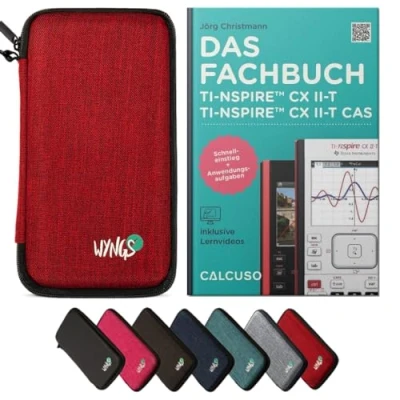 Abbildung von CALCUSO Zubehör Standardpaket Rot kompatibel für Grafikrechner TI Nspire CX II T/CX T CAS